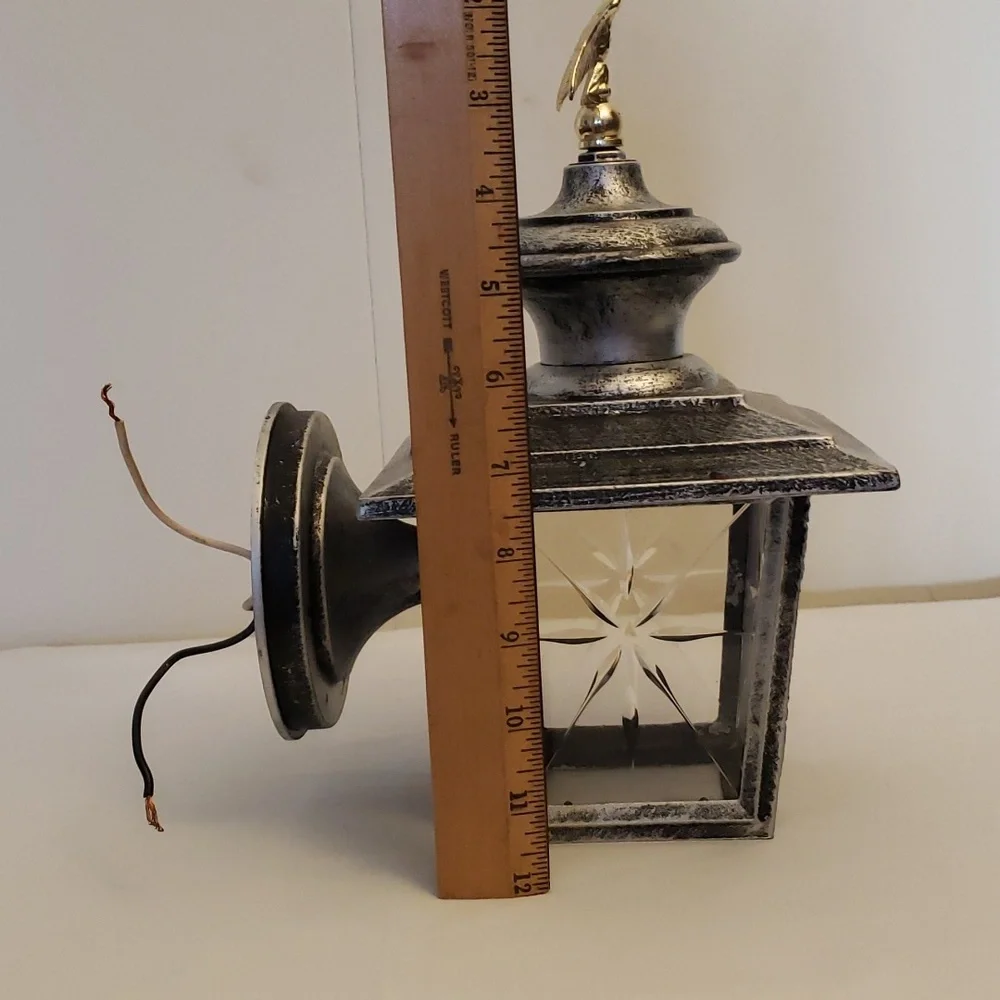 Outdoor Lantern Decorative Glass Eagle